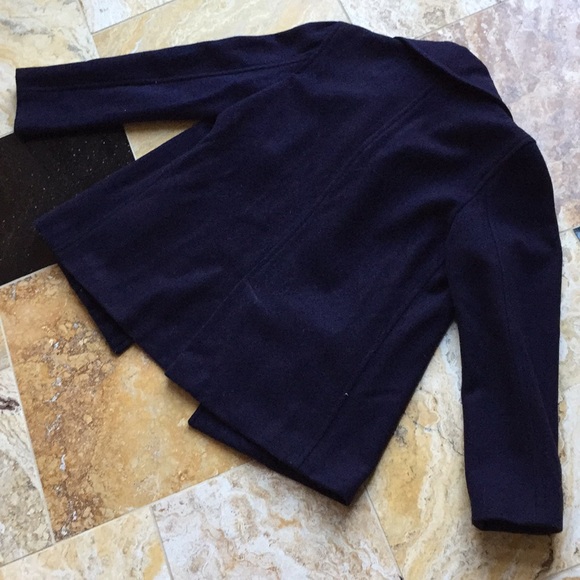 Abercrombie & Fitch Navy pea coat made in Italy - Picture 5 of 8